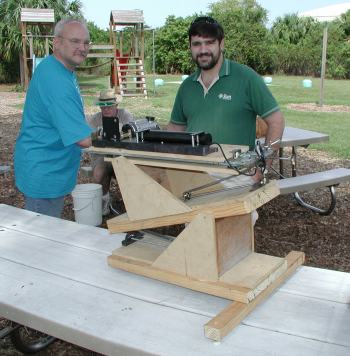 Paul McNabb and James Lerch with Interferometer